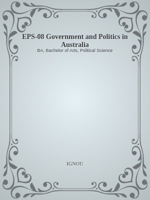 EPS-08 Government and Politics in Australia